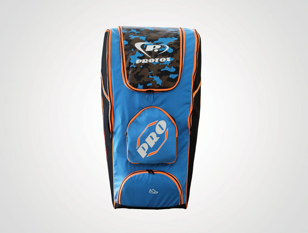 Pro Players Stand Up Wheelie Duffle Bag - Neon Cricket